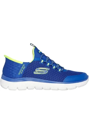 Skechers Chlapci Slip-ins: Summits - High Range Shoes v Modrý/Limetková