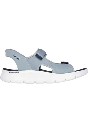 Skechers Muži Slip-ins: GO WALK Flex SD - Easy Entry Shoes v Sedá/Tmave Modrá