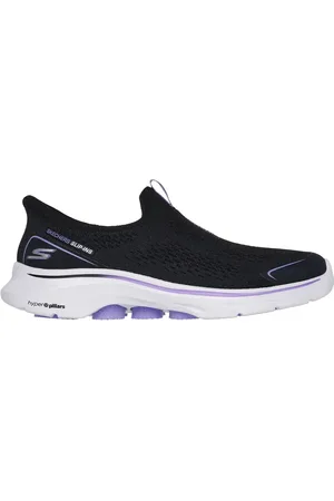 Skechers Ženy Slip-ins: GO WALK 7 - Sarai Shoes v Černá/ Levandule