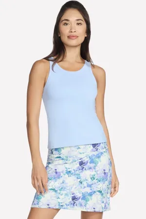 Skechers Ženy GO WALK Shelf Bra Tank v Bílý/ Levandule