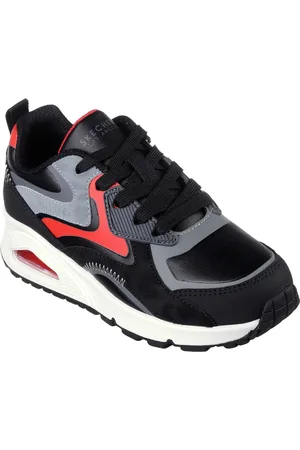 Skechers Chlapci Uno Gen1 - Color Surge Shoes v Černá/Červené