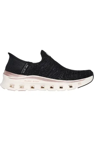 Skechers Ženy Slip-ins: Glide-Step Pro - Night Gleam Shoes v Černá/Růžové Zlato