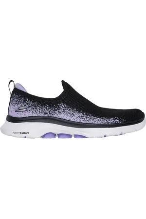 Skechers Ženy GO WALK 7 - Zaida Shoes v Černá/ Levandule