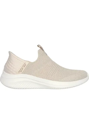 Skechers Ženy Slip-ins: Ultra Flex 3.0 - Glitter Me Shoes v Prírodní/Zlatý