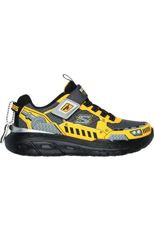 Skechers Chlapci Skech Tracks Shoes v Sedá Uhlíková/Zlutá