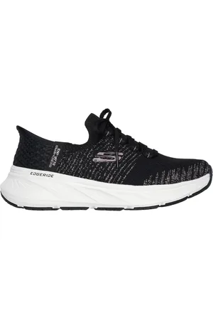 Skechers Ženy Slip-ins Relaxed Fit: Edgeride - Starlight Shoes v Černá/Růžové Zlato