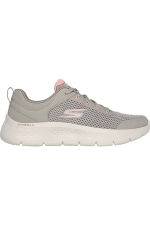 Skechers Ženy GO WALK Flex - Caley Shoes v Sedohnedá/Ruzový