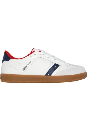 Skechers Chlapci Zinger Street Shoes v Bílá/Tmave Modrá