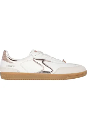 Skechers Ženy Hotshot - Cool Glow Teniska v Bílý/Růžové Zlato