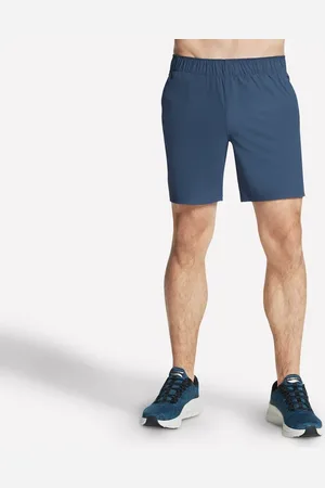 Skechers Muži GO STRETCH Ultra 7 Inch Short v Sedá Uhlíková/Tmave Modrá