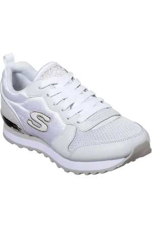 Skechers Ženy OG 85 - Goldn Gurl Shoes v Bílý/Stříbrná
