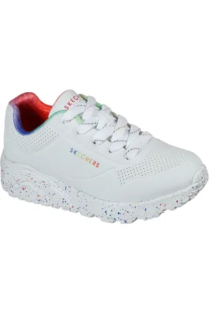 Skechers Dívky Uno Lite - Rainbow Speckle Shoes v