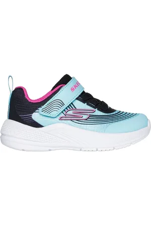 Skechers Dívky Microspec Advance Shoes v Aqua /Fialová