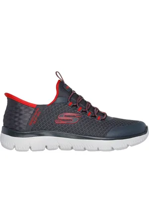 Skechers Chlapci Slip-ins: Summits - High Range Shoes v Sedá Uhlíková/Cervené