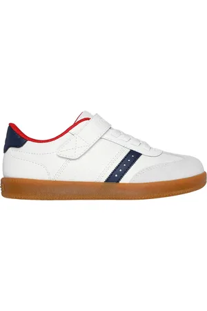 Skechers Chlapci Zinger Street Shoes v Bílá/Tmave Modrá