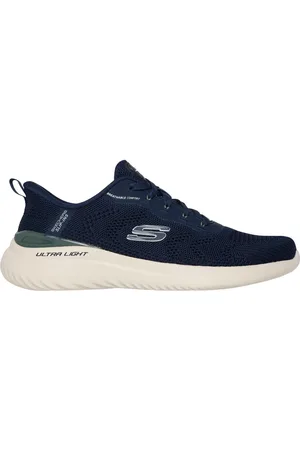 Skechers Muži Slip-ins: Bounder 2.0 - Almir Shoes v Tmave Modrá/Zelený