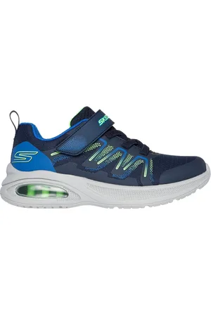 Skechers Chlapci Microscope Max Advance - Speker Shoes v Tmave Modrá/Limetková