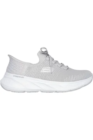 Skechers Ženy Slip-ins Relaxed Fit: Edgeride - Starlight Shoes v Šedá/Stříbrná