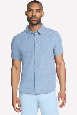 Skechers Muži The GO WALK Air Printed Short Sleeve Shirt v