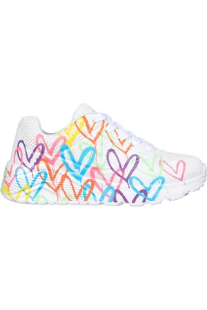 Skechers Dívky JGoldcrown: Uno Lite - Spread the Love Shoes v
