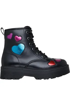 Skechers Dívky Gravlen Hi - Metallic Heart Shoes v