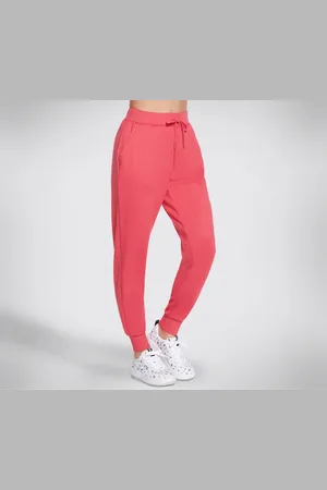 Skechers Ženy SKECHLUXE Restful kalhoty typu jogger v Červené/Růžový