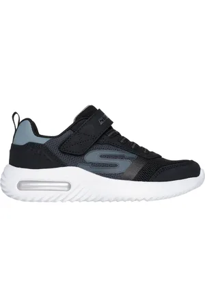 Skechers Chlapci Bounder-Tech - Ultravoid Shoes v Cerná/Sedá Uhlíková