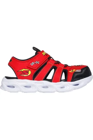 Skechers Chlapci S-Lights: Thermo-Flash - Hydro-Flare Shoes v Červené/Černá
