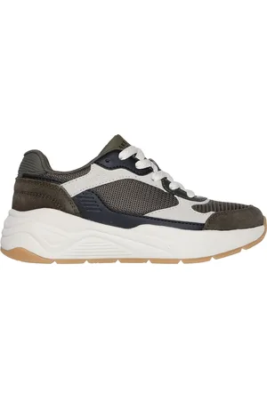 Skechers Chlapci Nova Jogger - Chroma Classic Teniska v Olivová Barva /Přírodní Barva