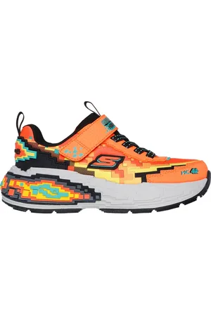 Skechers Chlapci Mega-Craft 4K Shoes v Oranžový/Černá