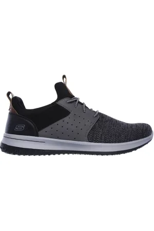 Skechers Muži Delson - Camben Shoes v Černá/Šedá