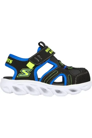 Skechers Chlapci S Lights: Hypno-Splash - Sunzys Shoes v Cerná/Limetková