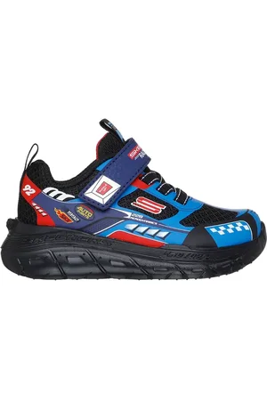 Skechers Chlapci Skech Tracks Shoes v Modrý/Červené