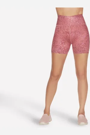 Skechers Ženy GOSCULPT Leopard 6 Inch Bike Short v Fialová /Fialový