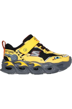 Skechers Chlapci Hot Lights: Thermo Flash - Truck Trooper Teniska v Žlutá/Černá