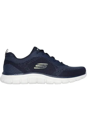 Skechers Muži Track - Glendor Shoes v Tmave Modrá/Limetková