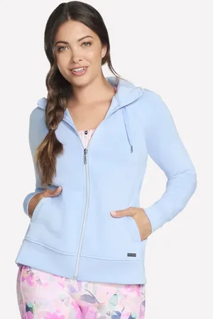 Skechers Ženy Skechluxe Elevate Full Zip bunda v Bílý/ Levandule