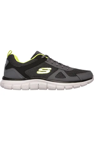 Skechers Muži Track - Bucolo Shoes v Sedá Uhlíková/Limetková
