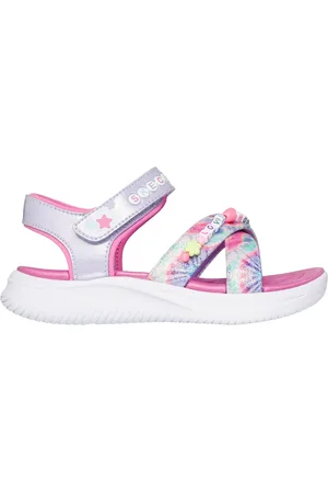 Skechers Dívky Jumpsters sandály - Tie Dye BFFs v