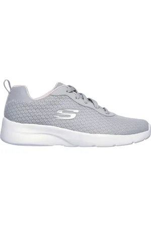 Skechers Ženy Dynamight 2.0 - Eye to Eye Shoes v Světle Šedá/Růžový