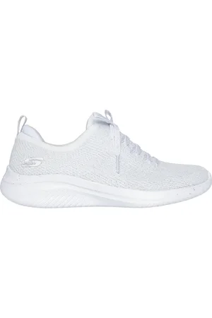 Skechers Ženy Ultra Flex 3.0 - Elegant Night Shoes v Bílý/Stříbrná