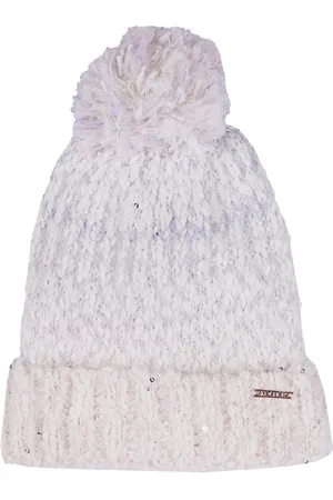 Skechers Ženy Slub Knit Ivory Pom-Pom Beanie v