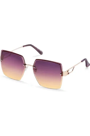 Skechers Ženy Oversized Rimless Square sluneční brýle v