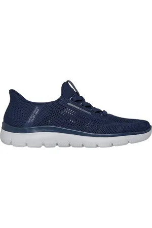 Skechers Muži Slip-ins: Summits - Perfo Shoes v Tmave Modrá/Sedá