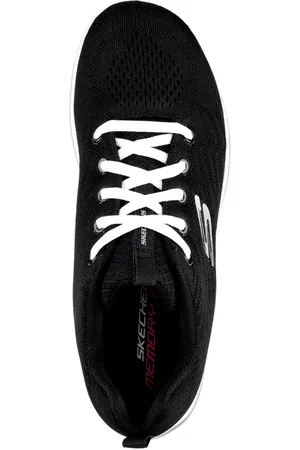 Skechers Ženy Graceful - Get Connected Shoes v Černá/Bílý
