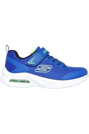 Skechers Chlapci Microspec Max Shoes v Modrý/Limetková