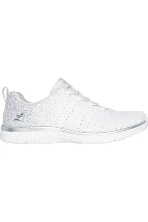 Skechers Ženy Virtue - Lucent Shoes v Bílý/Stříbrná