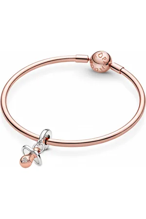 PANDORA Pozlacený náramek Dětský dudlík 587132+781490C01