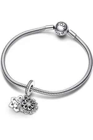 PANDORA Náramek Snowflake 590728+792355C01