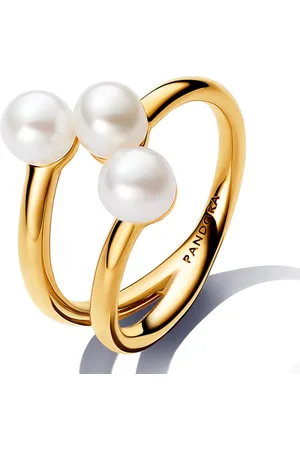 PANDORA ESSENCE pozlacený prsten s perlami 163285C01